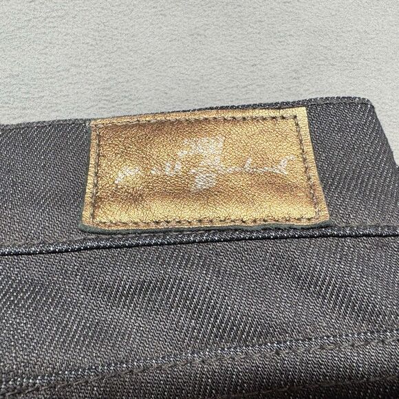 7 For All Mankind Womens Jeans Size 28 Straight Stretch Rhinestone Pockets - Picture 5 of 10